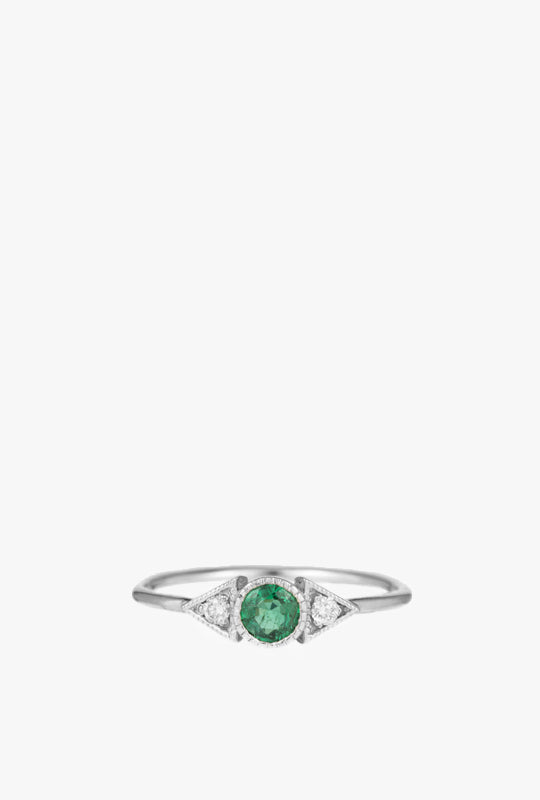Emerald Spear Ring