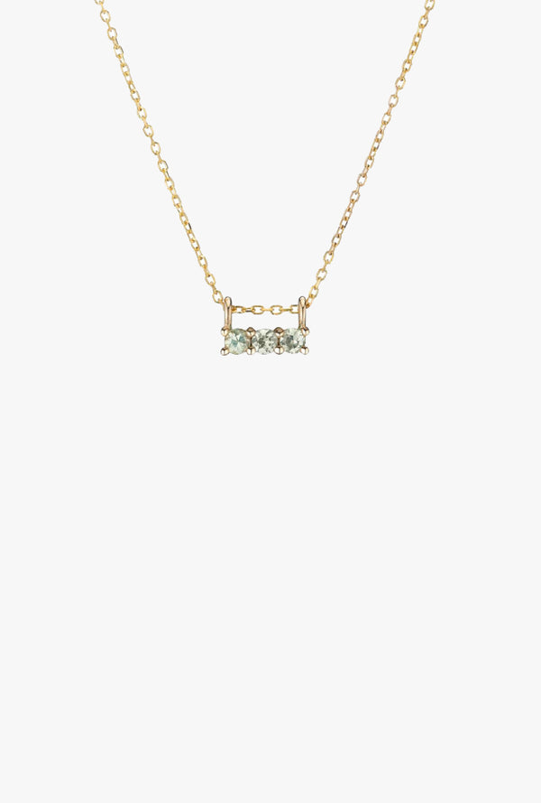 Green Sapphire 3S Necklace