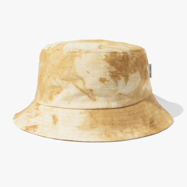 Washed Up Linen Bucket Hat in Tobacco