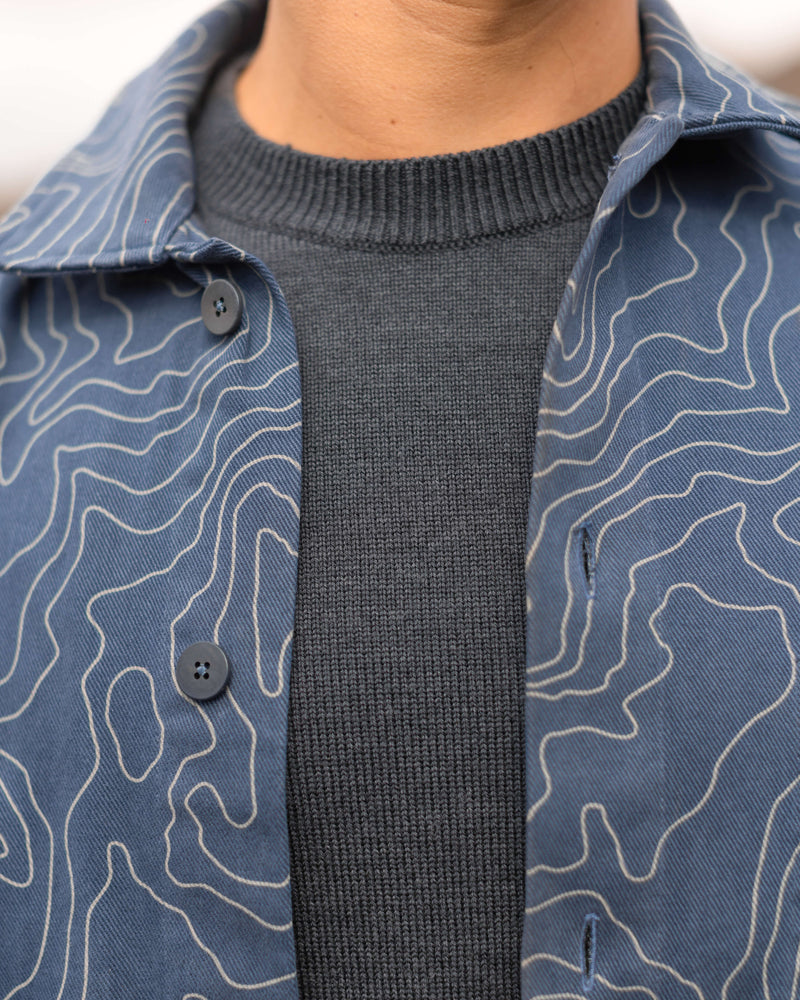 Canvas Kite Jacket / River Maps