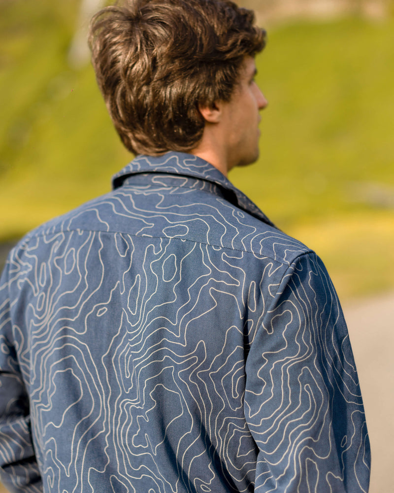 Canvas Kite Jacket / River Maps