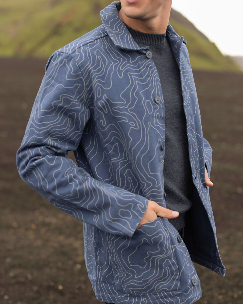 Canvas Kite Jacket / River Maps