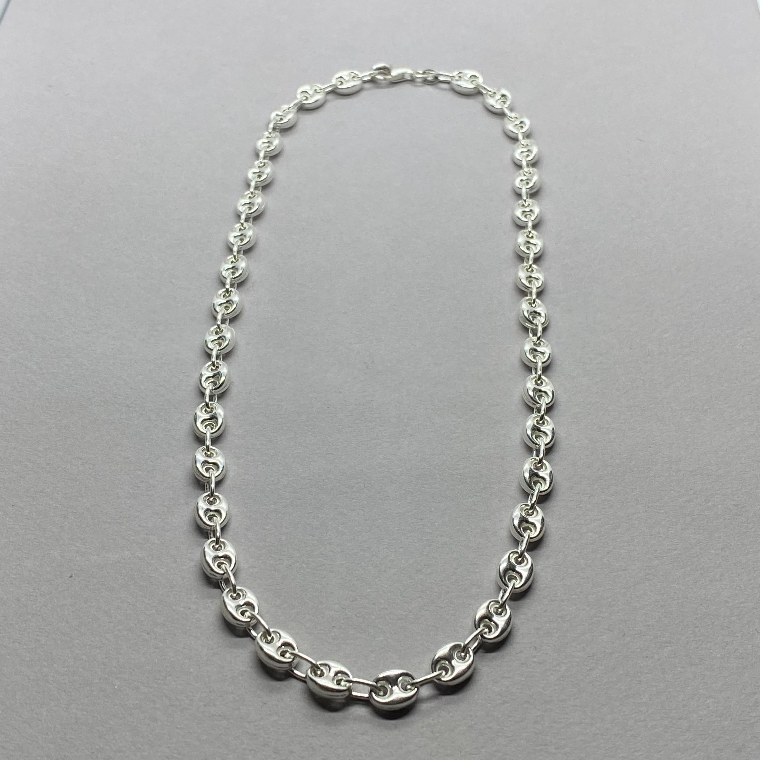 PUFF LINK CHAIN STERLING SILVER
