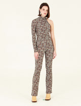 Leela Pants in Brown Flowers