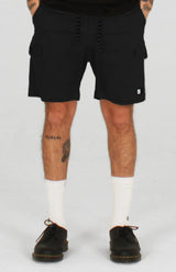 Titan Twill Cargo Short in Black