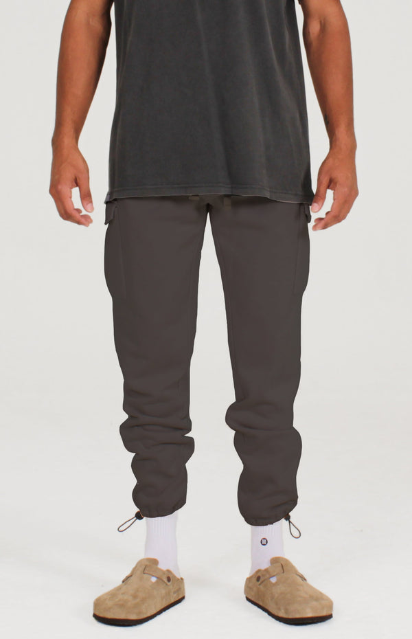 Apex Pigment Dye Cargo Pant in Black