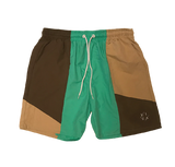 Gaston Paneled Jogger Short in Seafoam
