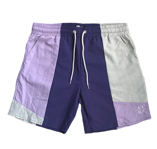 Gaston Paneled Jogger Short in Lilac