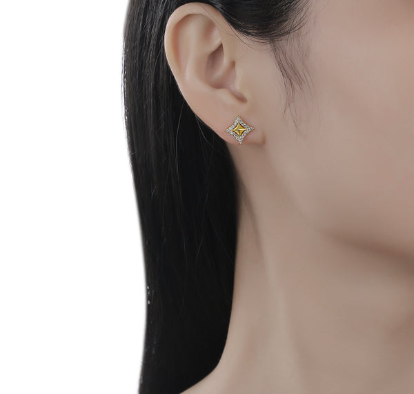 Sparkles Halo Lab Grown Diamond Studs