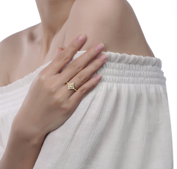 Sparkle Halo Lab Grown Diamond Ring