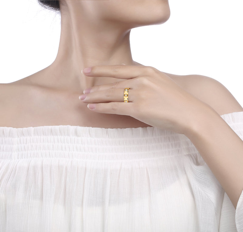 Stackable Lab Grown Diamond Sparkle Band