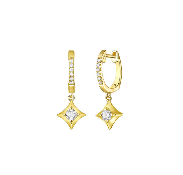 Sparkle Drop Dangling Lab Grown Diamond Earrings