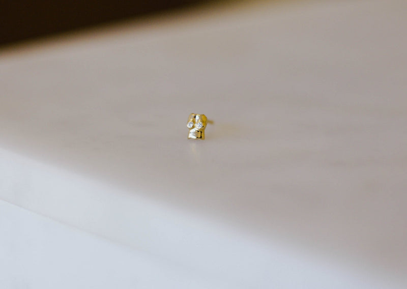 The Vulva Earring in Gold