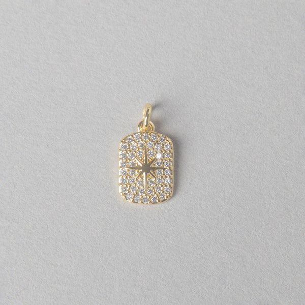 CELESTIAL STARBURST CZ MINI PENDANT