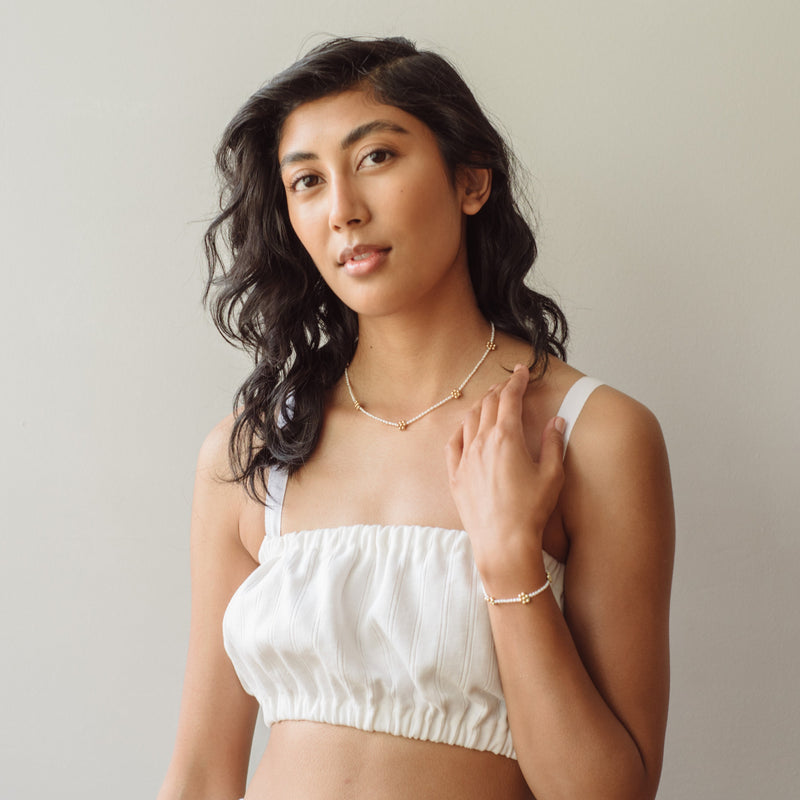 Daisy Necklace + Anklet