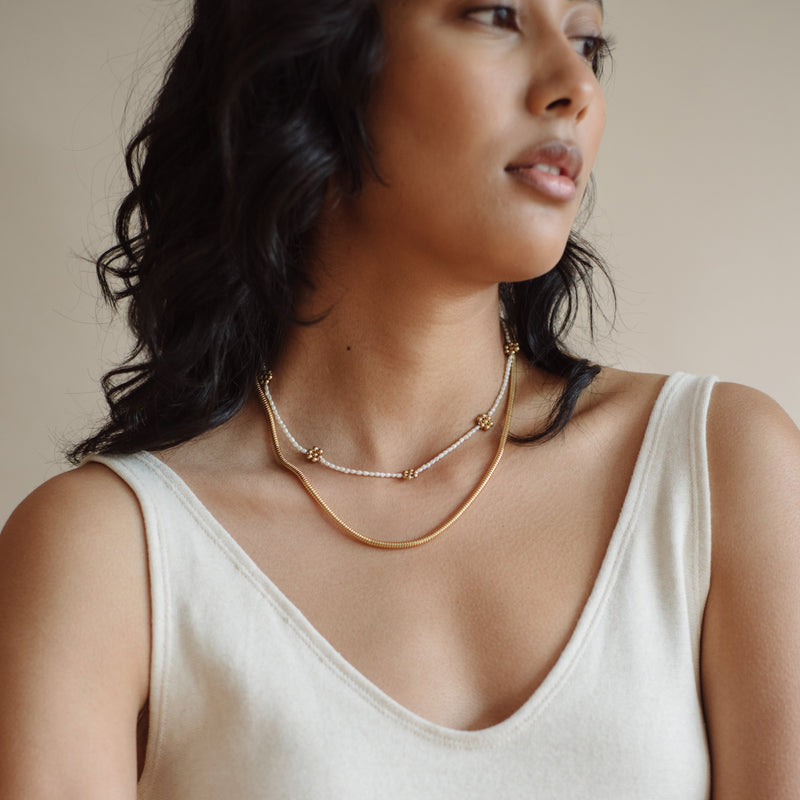 Daisy Necklace + Anklet