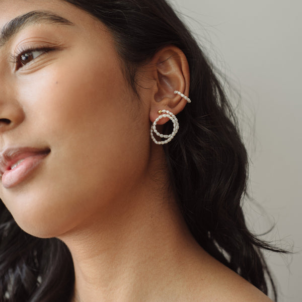 Rosa Swirl Hoops