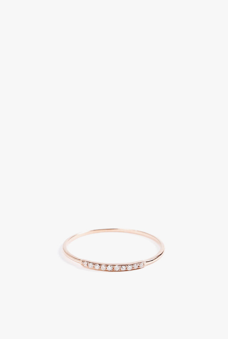 Mini Axis Ring in Rose Gold