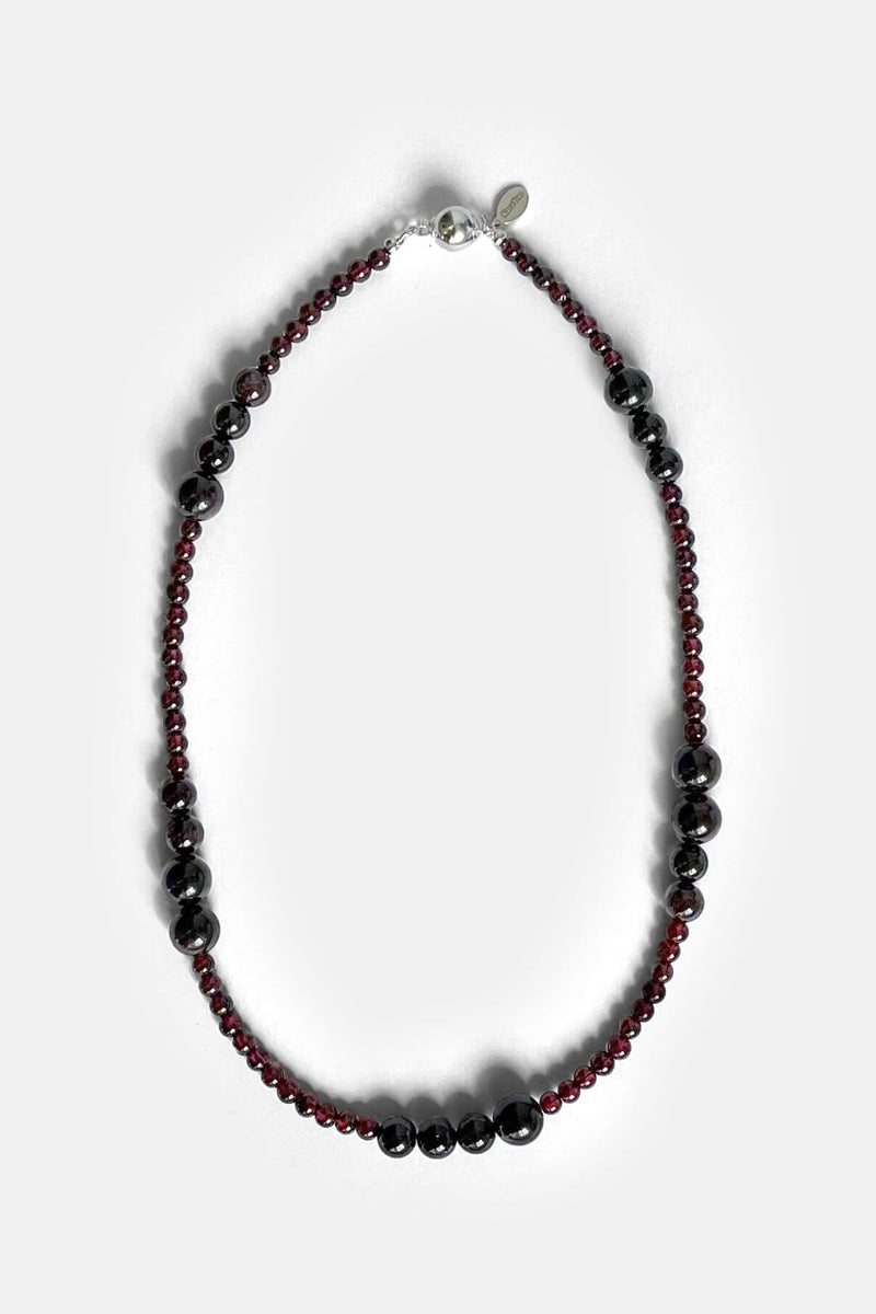 Avery Necklace in Garnet