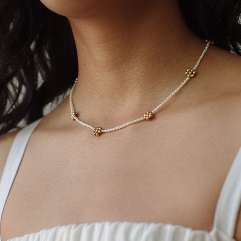 Daisy Necklace + Anklet