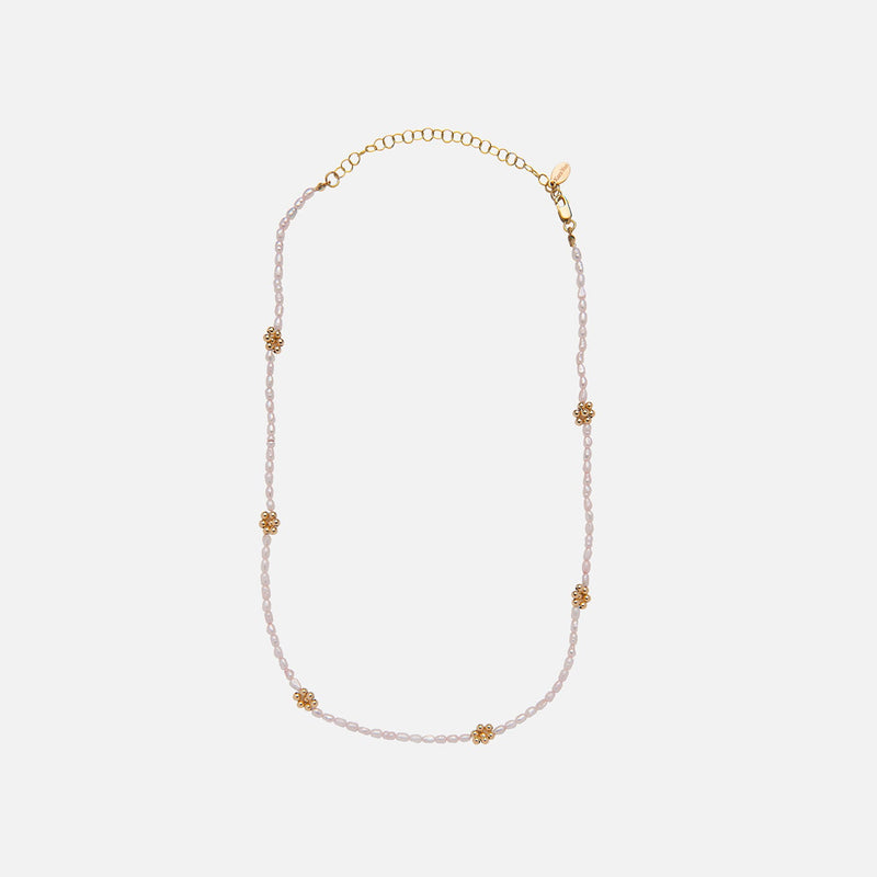 Daisy Necklace in Rose