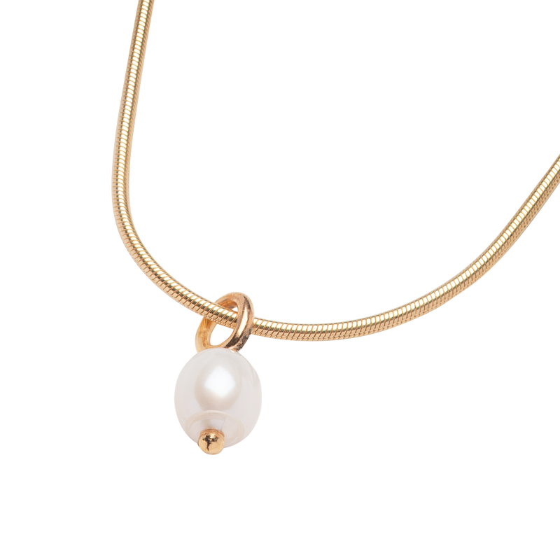 Liege Pearl Necklace, Gold