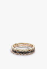 Axis Ring w/ Pave Diamonds