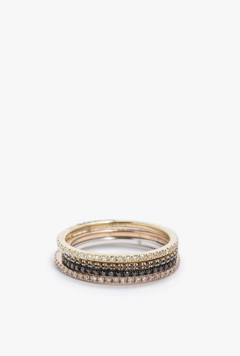 Axis Ring w/ Pave Diamonds