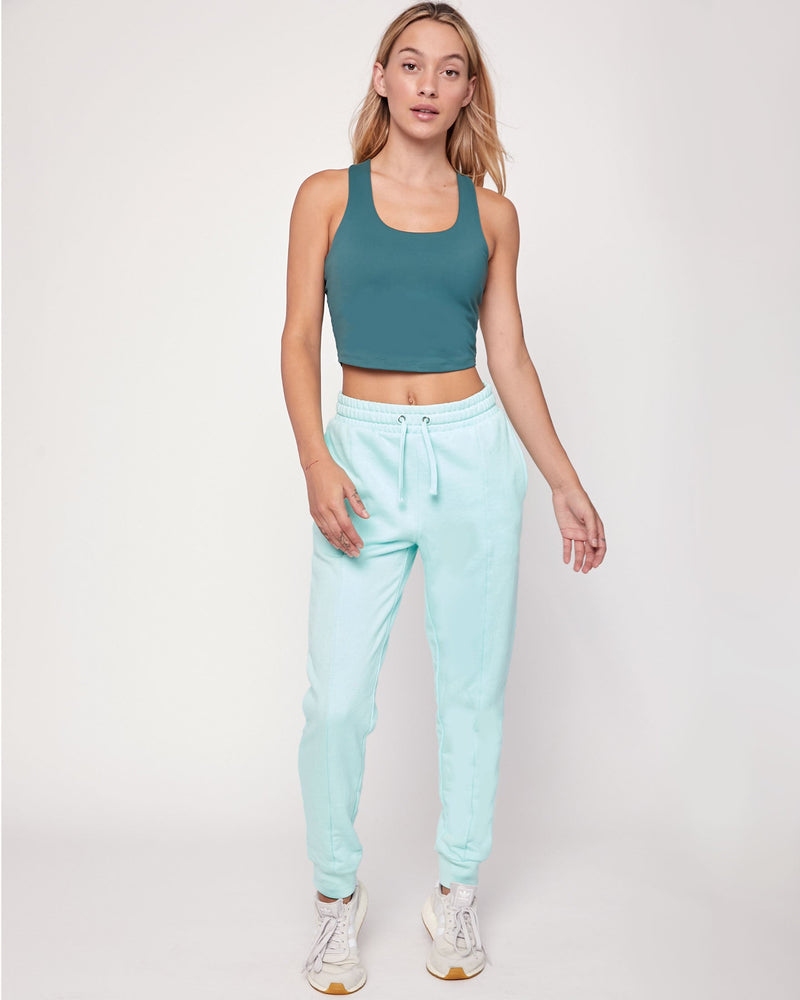 Rebody Pintuck French Terry Joggers - Smooth Mint