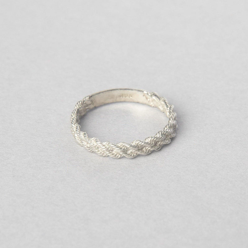 ROPE ID RING STERLING