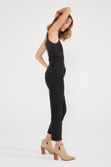Rae Mid Rise Straight - Onyx