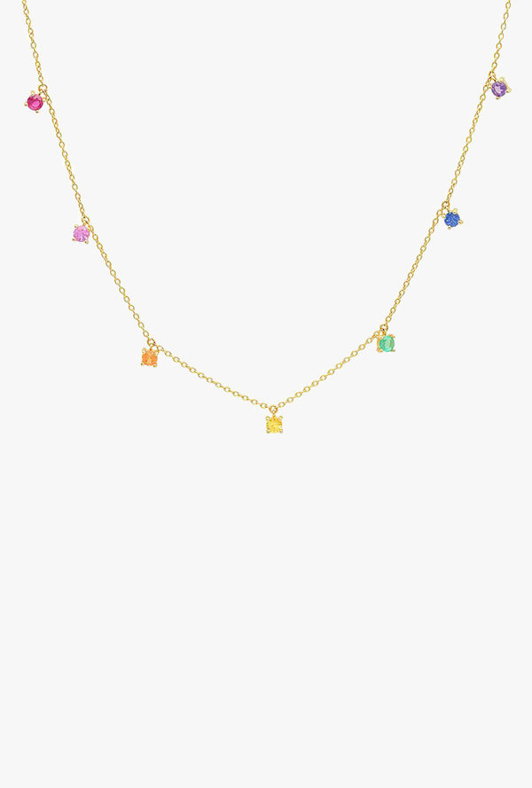 Rainbow Charm Necklace