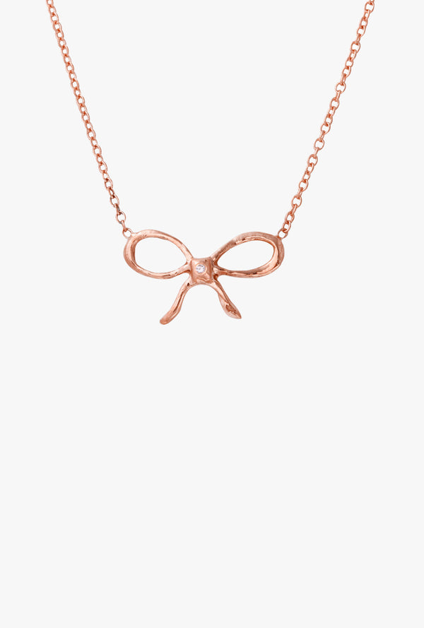 Ribbon with Diamond Necklace