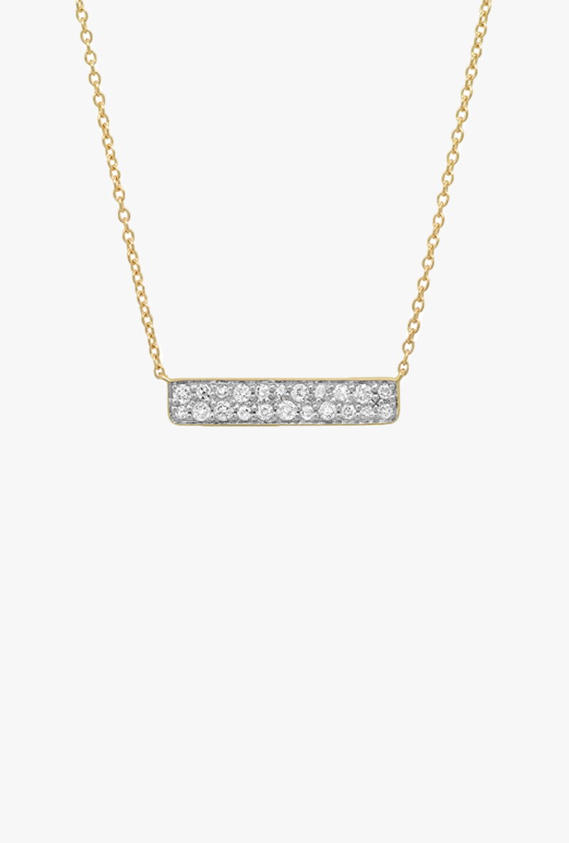 Diamond Staple Necklace