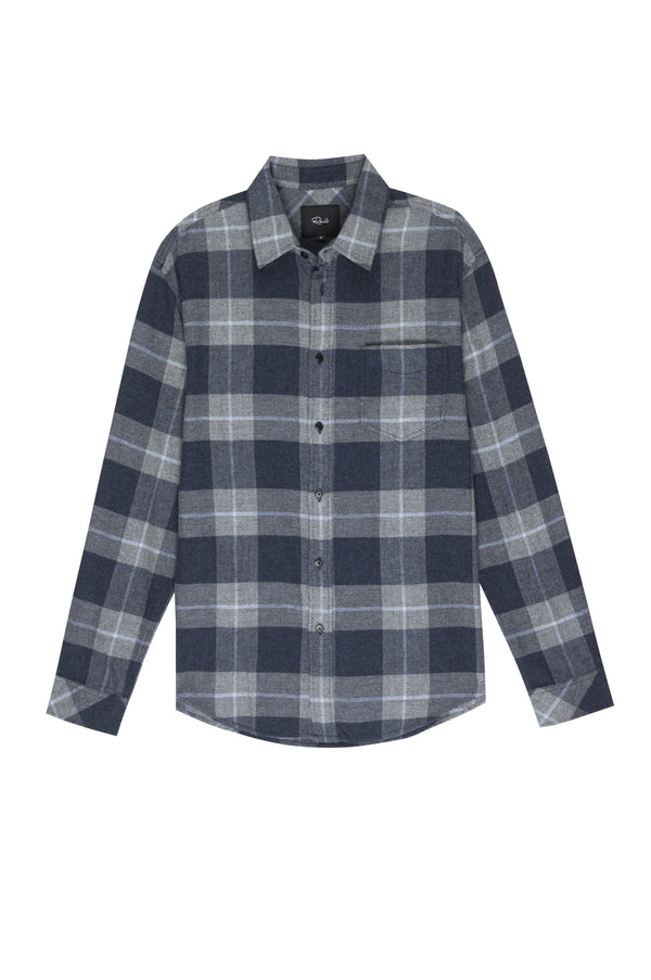 Sussex Shirt in Royal Sable Melange