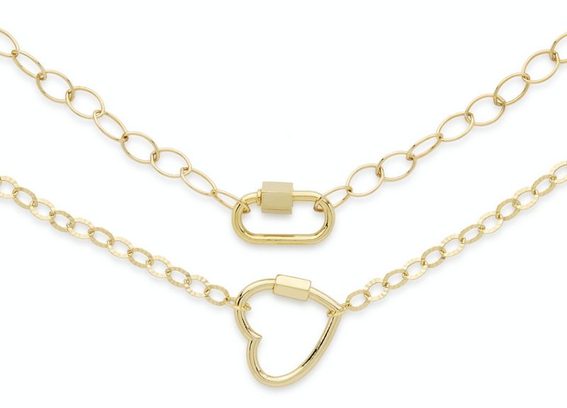 Weber heart carabiner necklace