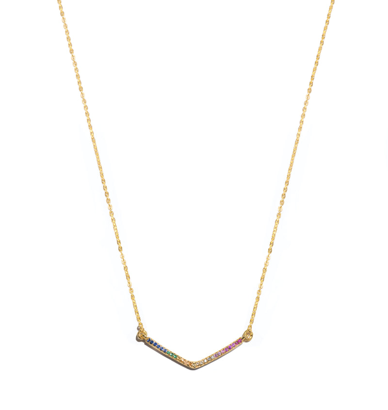 Small V Pendant RNBW