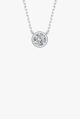 Solitaire Bezel Necklace