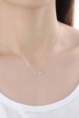 Solitaire Bezel Necklace