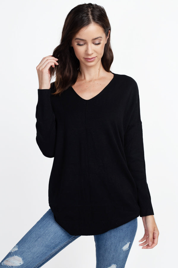 Jessa Soft V-Neck Sweater