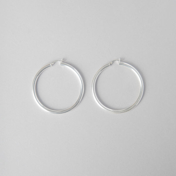 STERLING SILVER HOOP EARRINGS