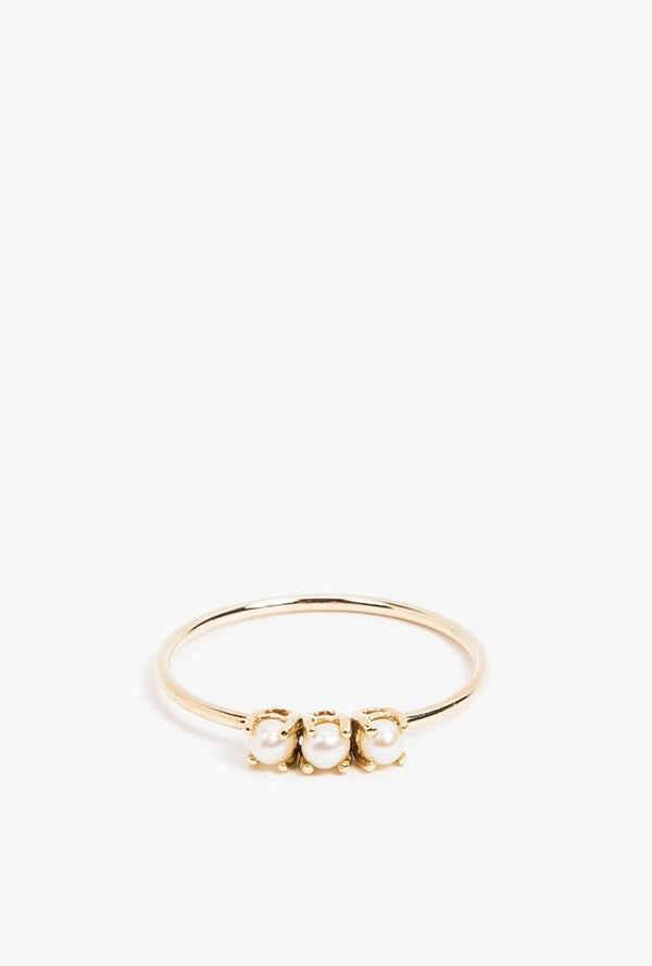 Tri Pearl Ring