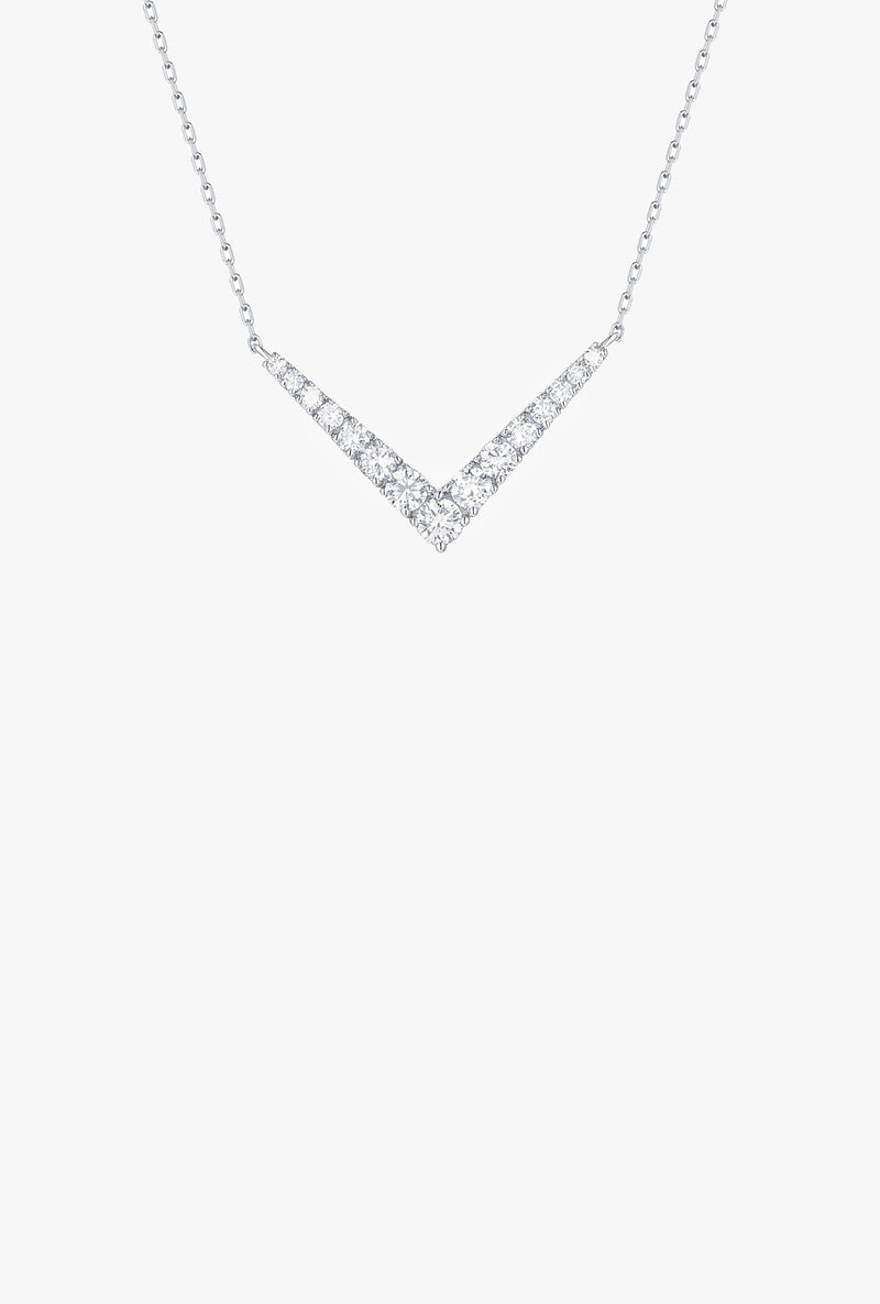 V Geometric Necklace