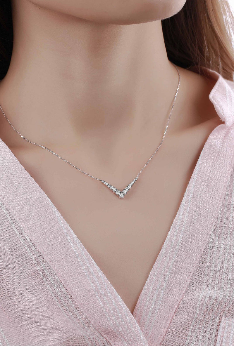 V Geometric Necklace