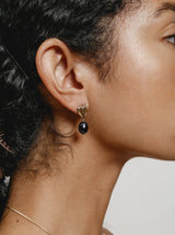 Jade Earrings in Gold
