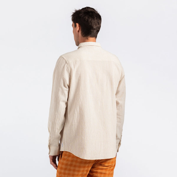 Teen L/S Woven Shirt in Bone