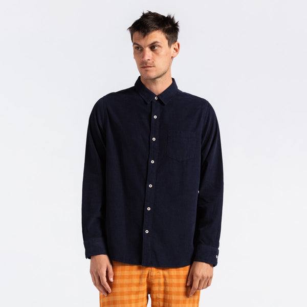 Roy L/S Woven Shirt in Dirty Denim