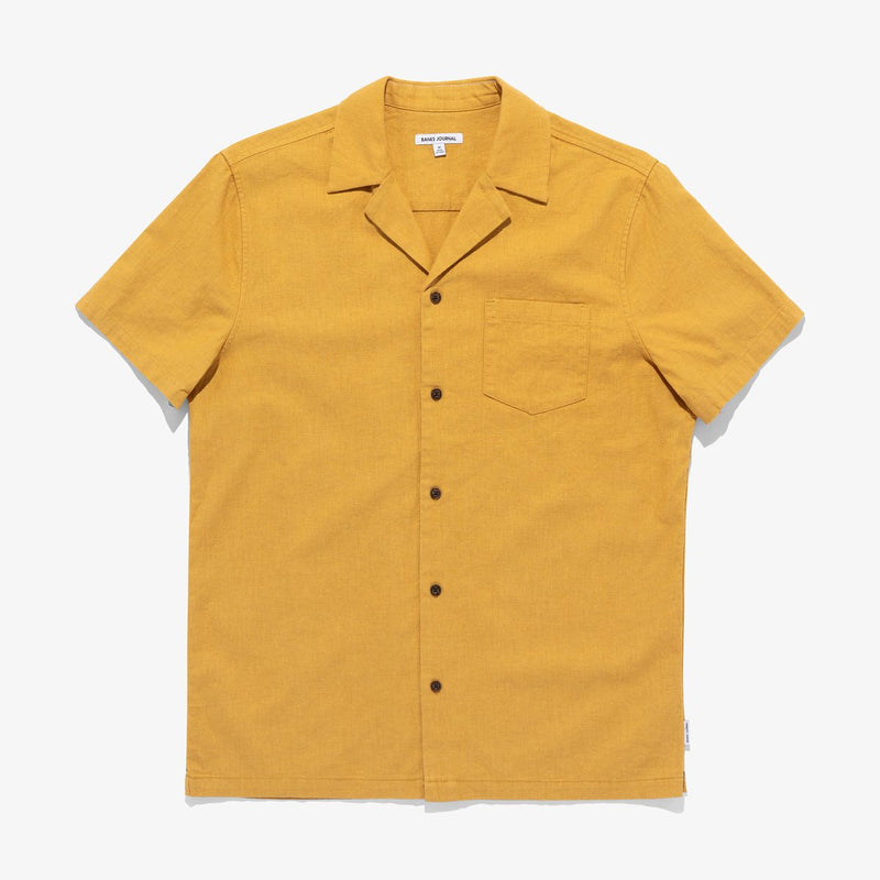 Brighton S/S Shirt in Dark Mustard