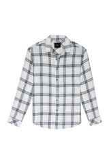 Wyatt Shirt in White Mirror Melange