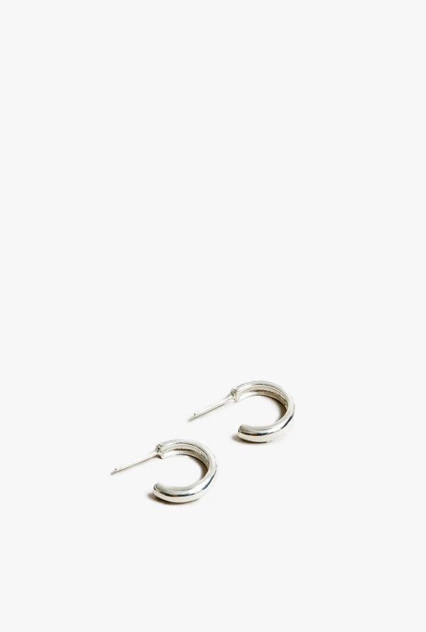 Abbie Hoops in Sterling Silver